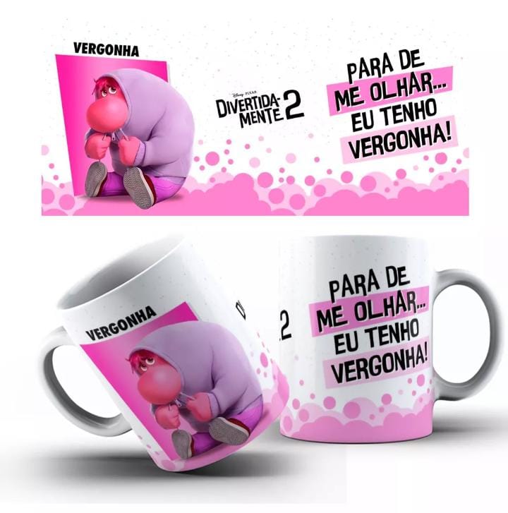 Caneca Divertidamente emoções