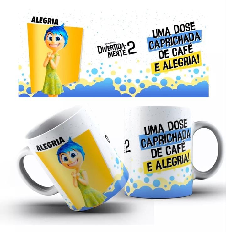 Caneca Divertidamente emoções