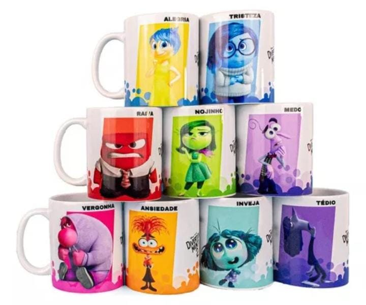 Caneca Divertidamente emoções